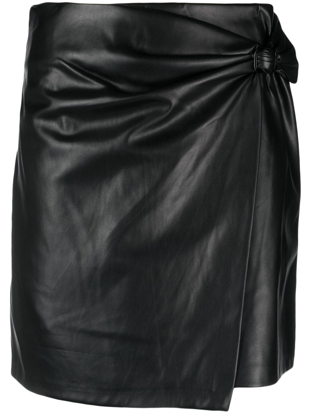 DKNY mid-rise wrap miniskirt - Black von DKNY