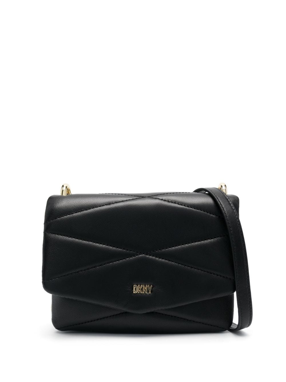 DKNY quilted leather crossbody bag - Black von DKNY