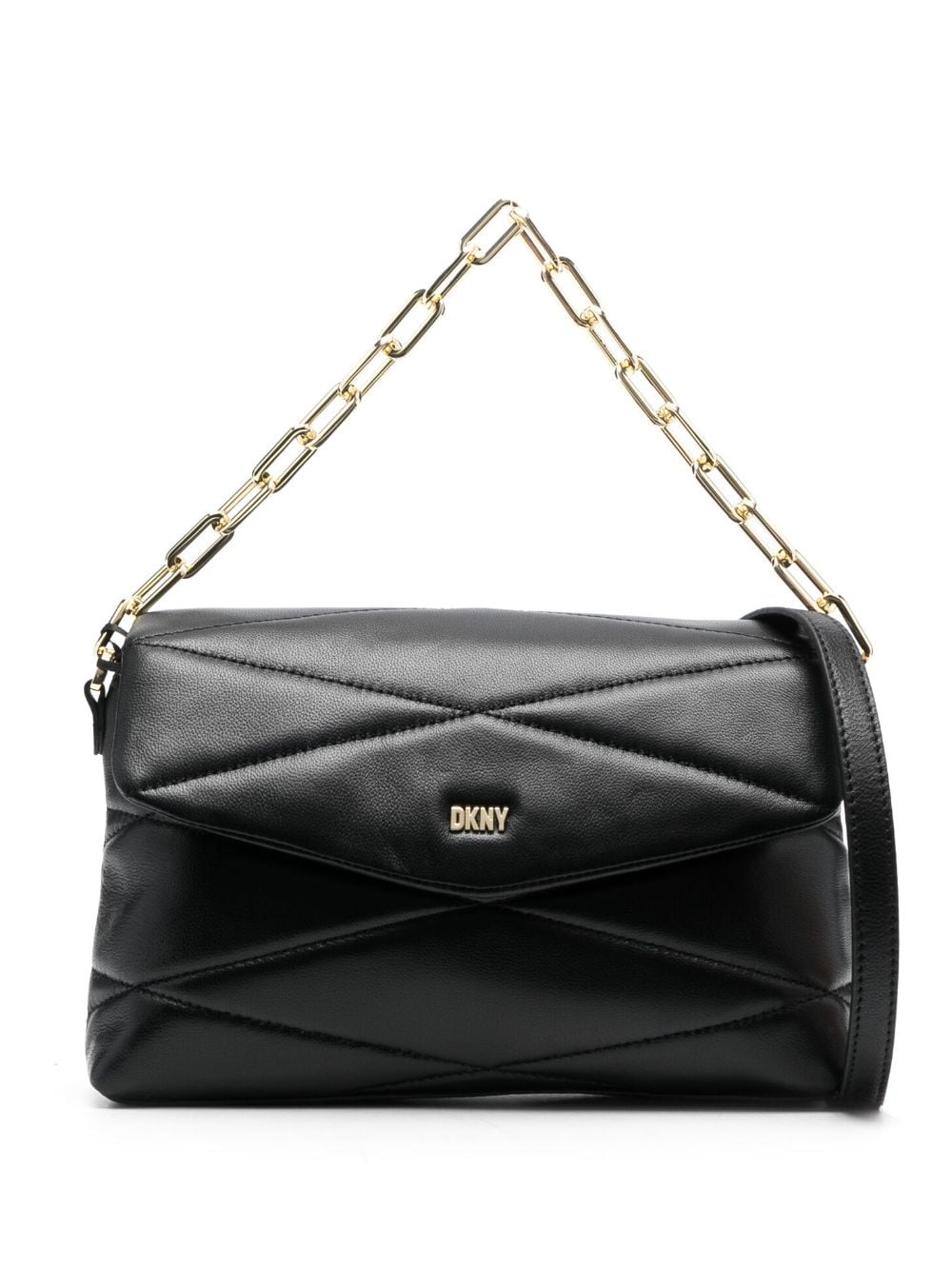 DKNY quilted leather shoulder bag - Black von DKNY