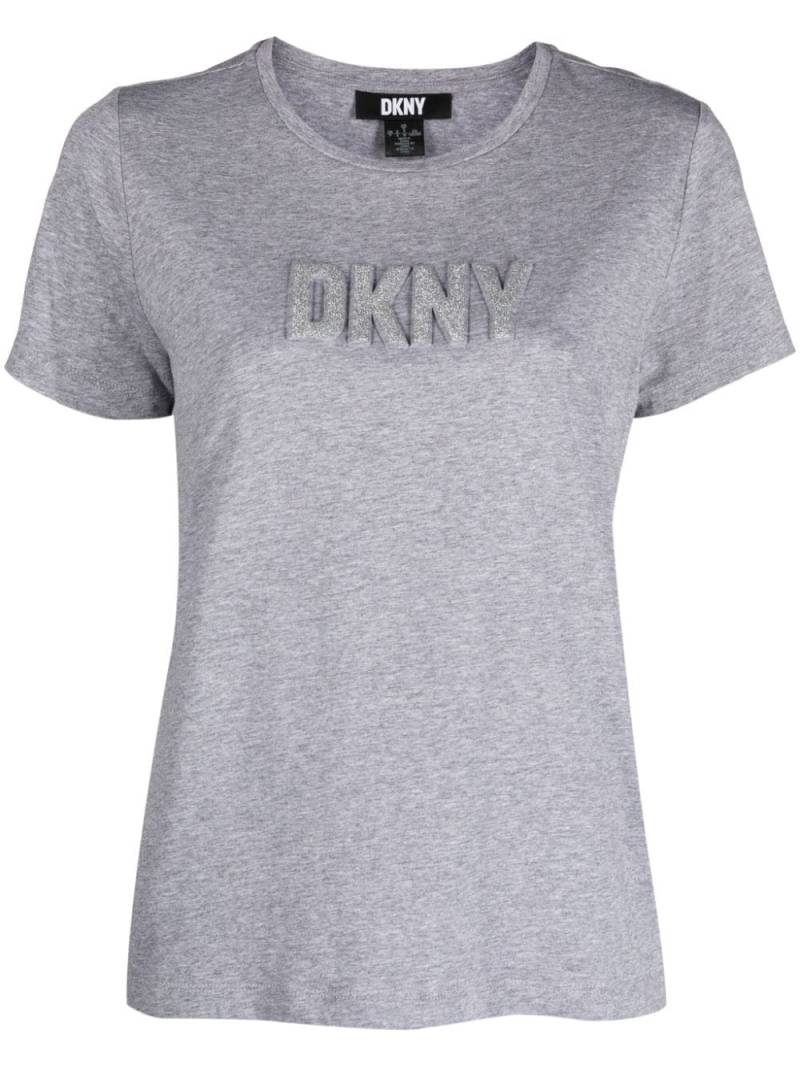 DKNY raised-logo cotton T-shirt - Grey von DKNY