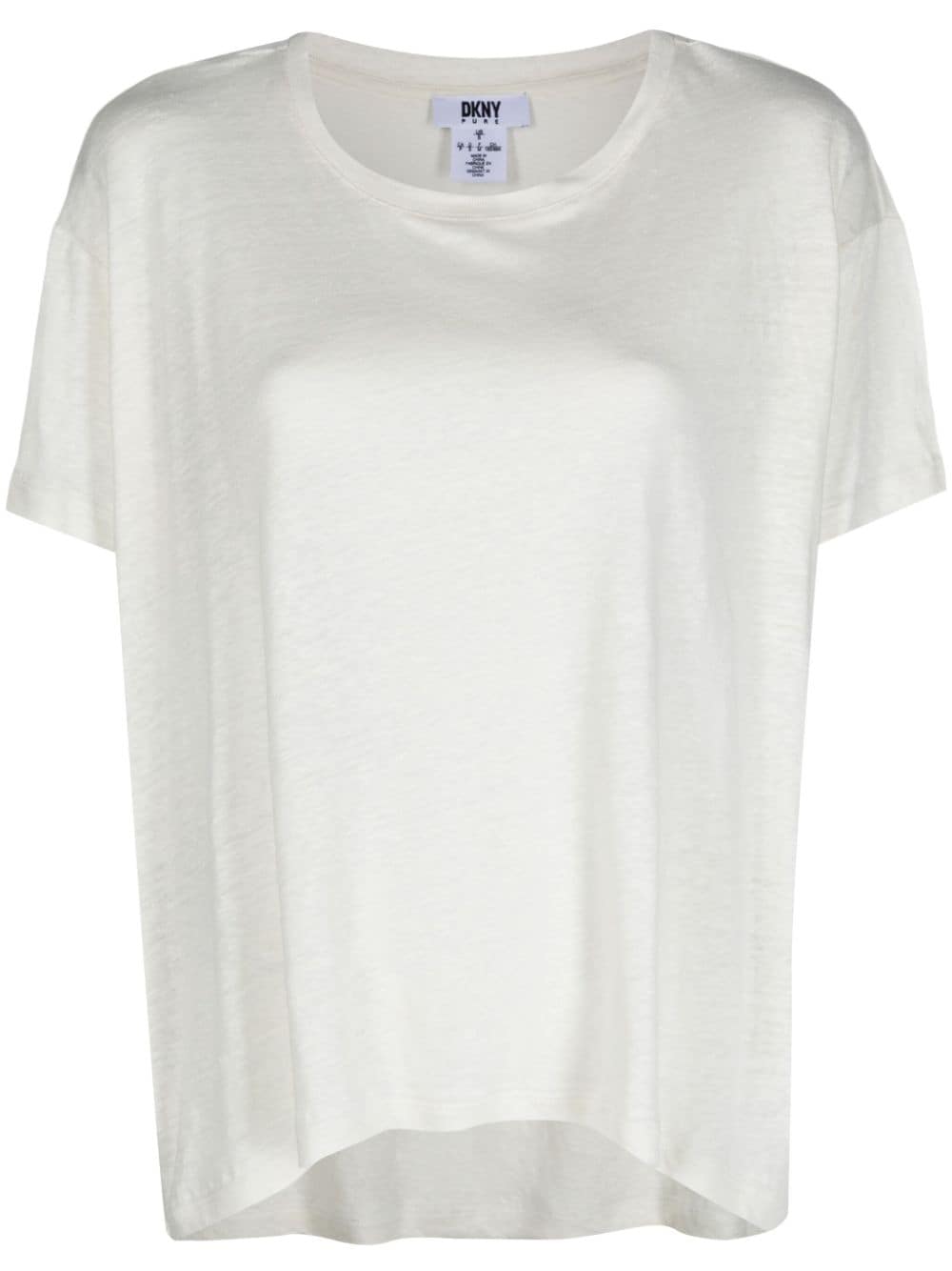 DKNY short-sleeve linen T-shirt - White von DKNY