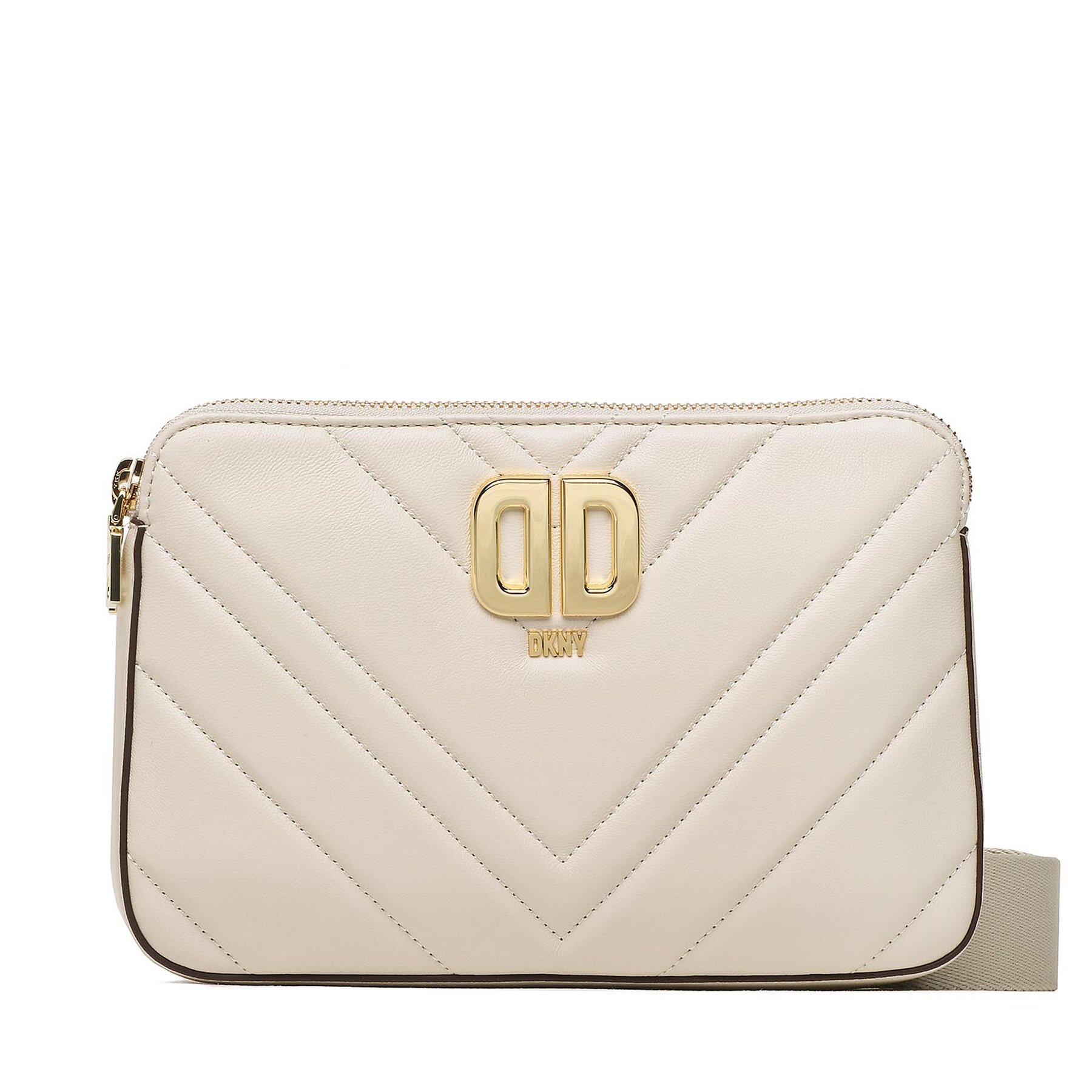 Handtasche DKNY Delphine Dbl Zip Cbo R23EBG29 Écru Handtasche DKNY Delphine Dbl Zip Cbo R23EBG29 Écru von DKNY