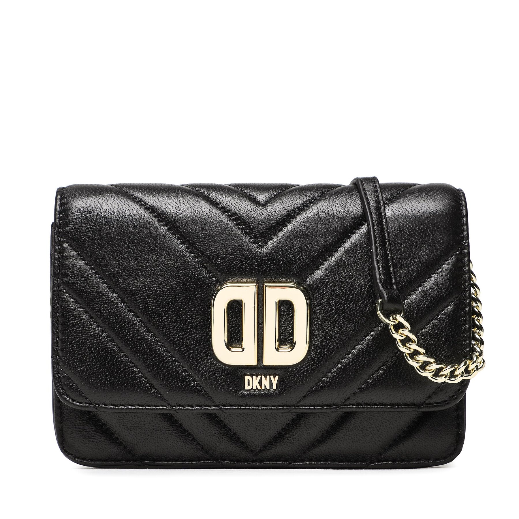Handtasche DKNY Delphine Flp Cbody R23EBK74 Blk/Gold BDG von DKNY