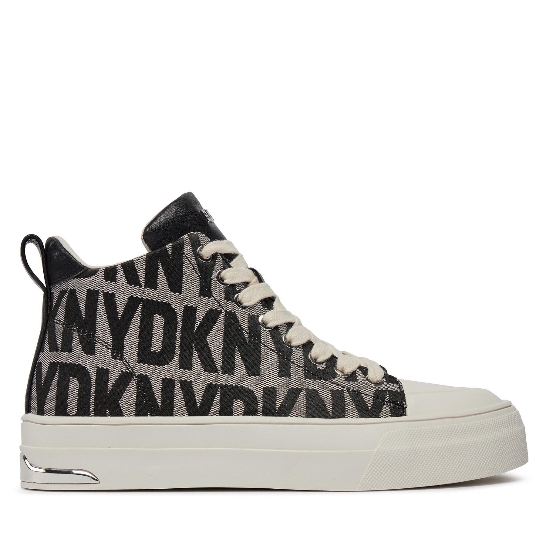 Sneakers aus Stoff DKNY Yaser K1491518 Black/White 5 von DKNY