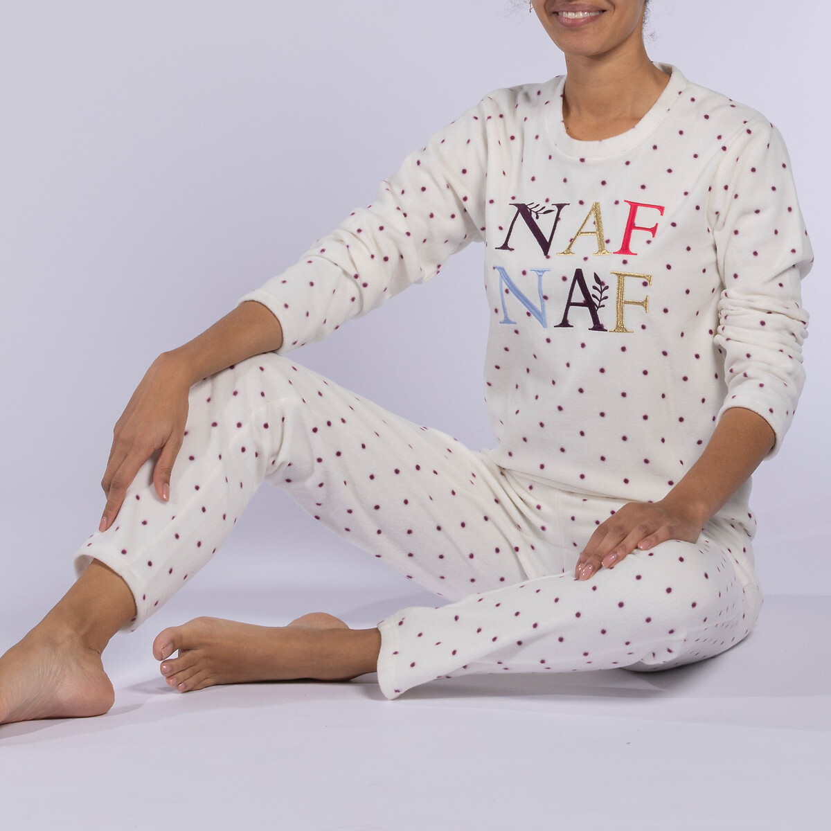 Pyjama Pearl, weiches Mikrofleece von Naf Naf