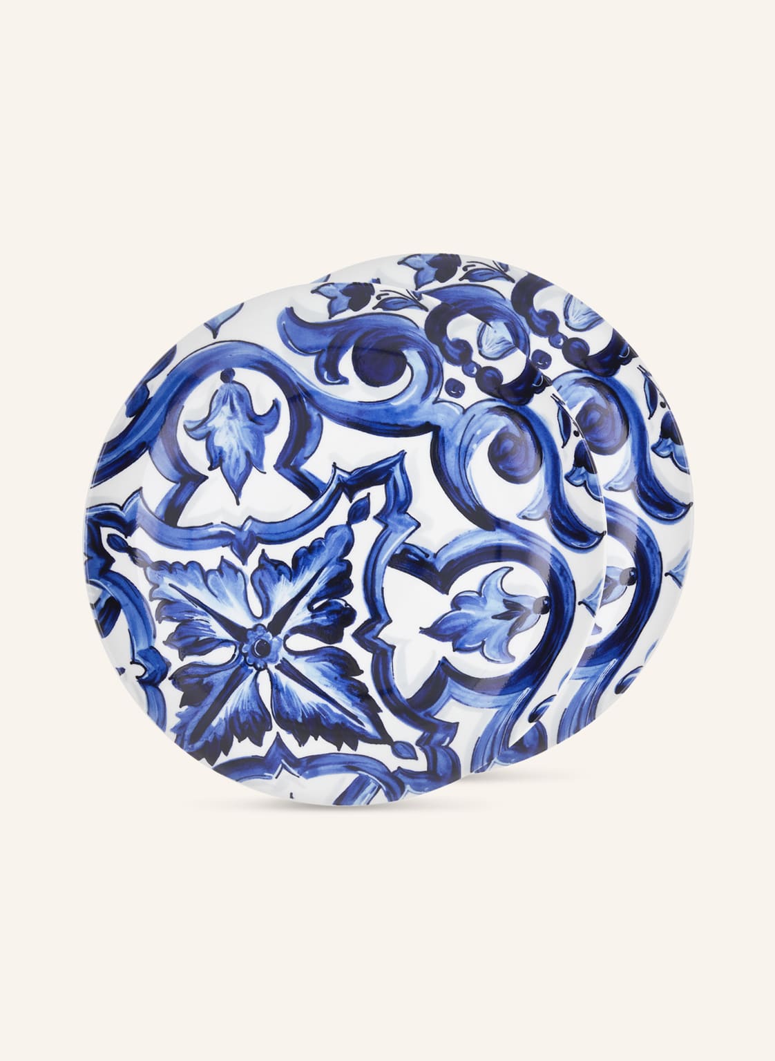 Dolce & Gabbana Casa 2er-Set Suppenteller blau von DOLCE & GABBANA CASA