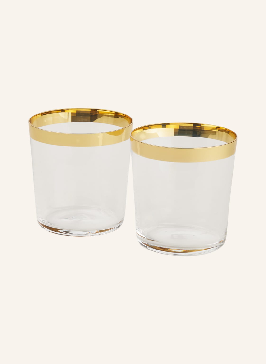 Dolce & Gabbana Casa 2er-Set Trinkgläser gold von DOLCE & GABBANA CASA