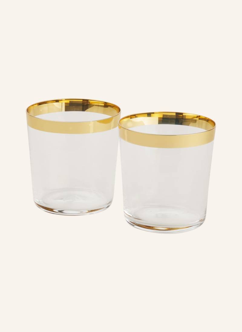 Dolce & Gabbana Casa 2er-Set Trinkgläser gold von DOLCE & GABBANA CASA