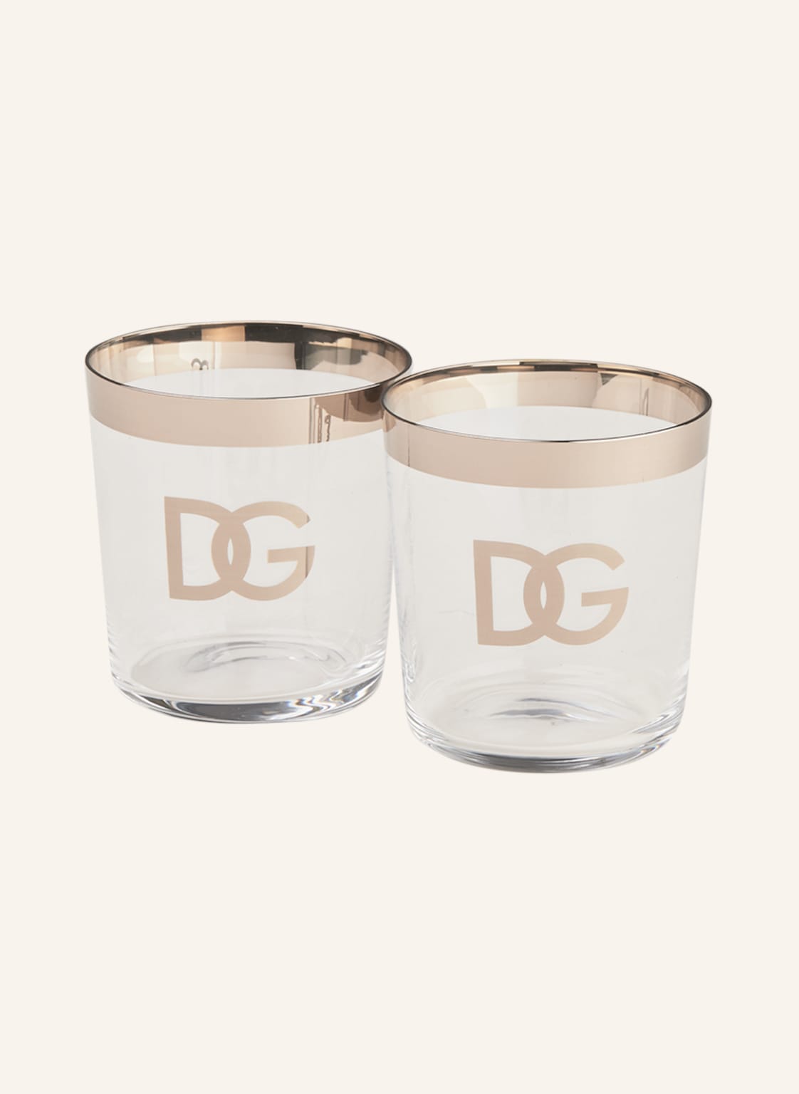 Dolce & Gabbana Casa 2er-Set Trinkgläser silber Dolce & Gabbana Casa 2er-Set Trinkgläser silber von DOLCE & GABBANA CASA
