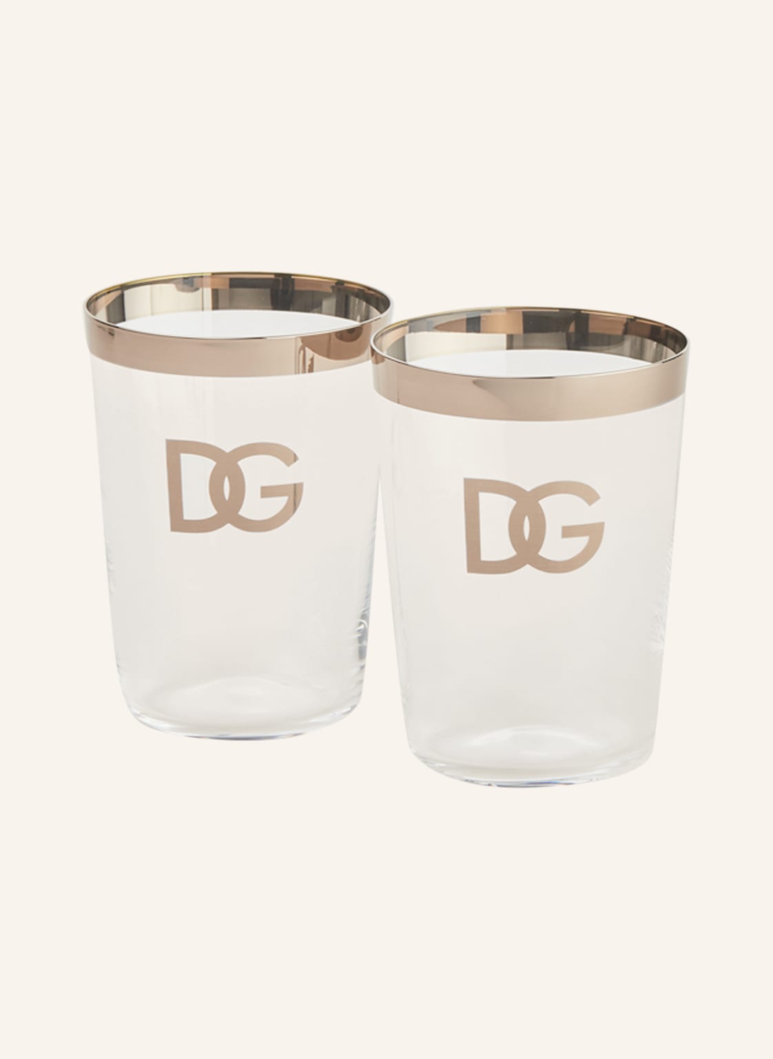 Dolce & Gabbana Casa 2er-Set Trinkgläser silber Dolce & Gabbana Casa 2er-Set Trinkgläser silber von DOLCE & GABBANA CASA