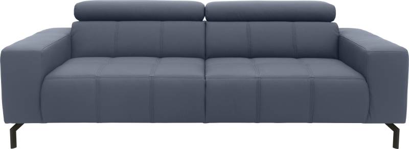 DOMO collection 2,5-Sitzer »Cunelli zeitlos und elegant, moderne Sitznähte als Designelement,«, wahlweise mit 6-fach verstellbaren Kopfteilen, fester Sitzkomfort von DOMO collection