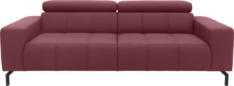 DOMO collection 2,5-Sitzer »Cunelli zeitlos und elegant, moderne Sitznähte als Designelement,«, wahlweise mit 6-fach verstellbaren Kopfteilen, fester Sitzkomfort von DOMO collection