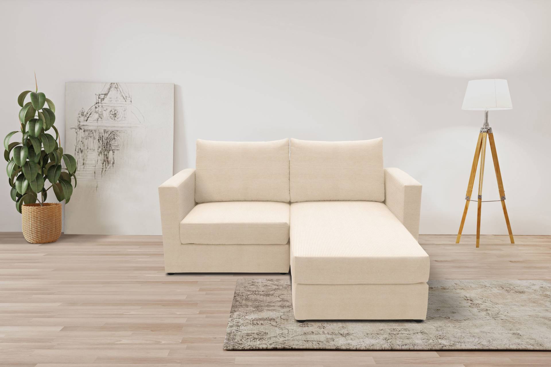DOMO collection 2-Sitzer »800015, als Sitzmöbel oder Schlafgelegenheit nutzbar, Schlafsofa«, Sitzfläche mit Federkern, inkl. 2 Rückenkissen DOMO collection 2-Sitzer »800015, als Sitzmöbel oder Schlafgelegenheit nutzbar, Schlafsofa«, Sitzfläche mit Federkern, inkl. 2 Rückenkissen von DOMO collection