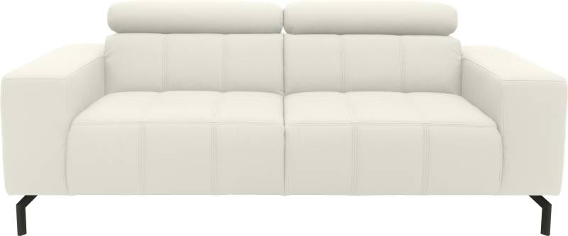 DOMO collection 2-Sitzer »Cunelli zeitlos und elegant, moderne Sitznähte als Designelement,«, wahlweise mit 6-fach verstellbaren Kopfteilen, fester Sitzkomfort von DOMO collection