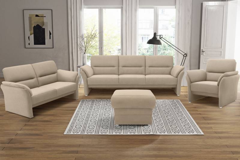 DOMO collection 2-Sitzer »Pina elegant und zeitlos, schmale Armlehnen, kompakte Stellmasse,«, mit Federkern für hohen Sitzkomfort, Breite 159cm von DOMO collection
