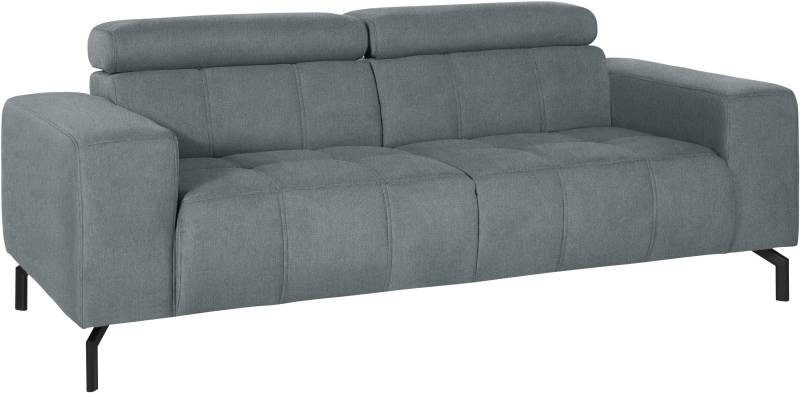 DOMO collection 2-Sitzer »Cunelli zeitlos und elegant, moderne Sitznähte als Designelement,«, wahlweise mit 6-fach verstellbaren Kopfteilen, fester Sitzkomfort von DOMO collection