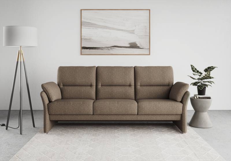DOMO collection 3-Sitzer »Pina zeitlos und elegant, schmale Armlehnen, kompakte Stellmasse,«, mit Federkern für hohen Sitzkomfort, Breite 219cm von DOMO collection