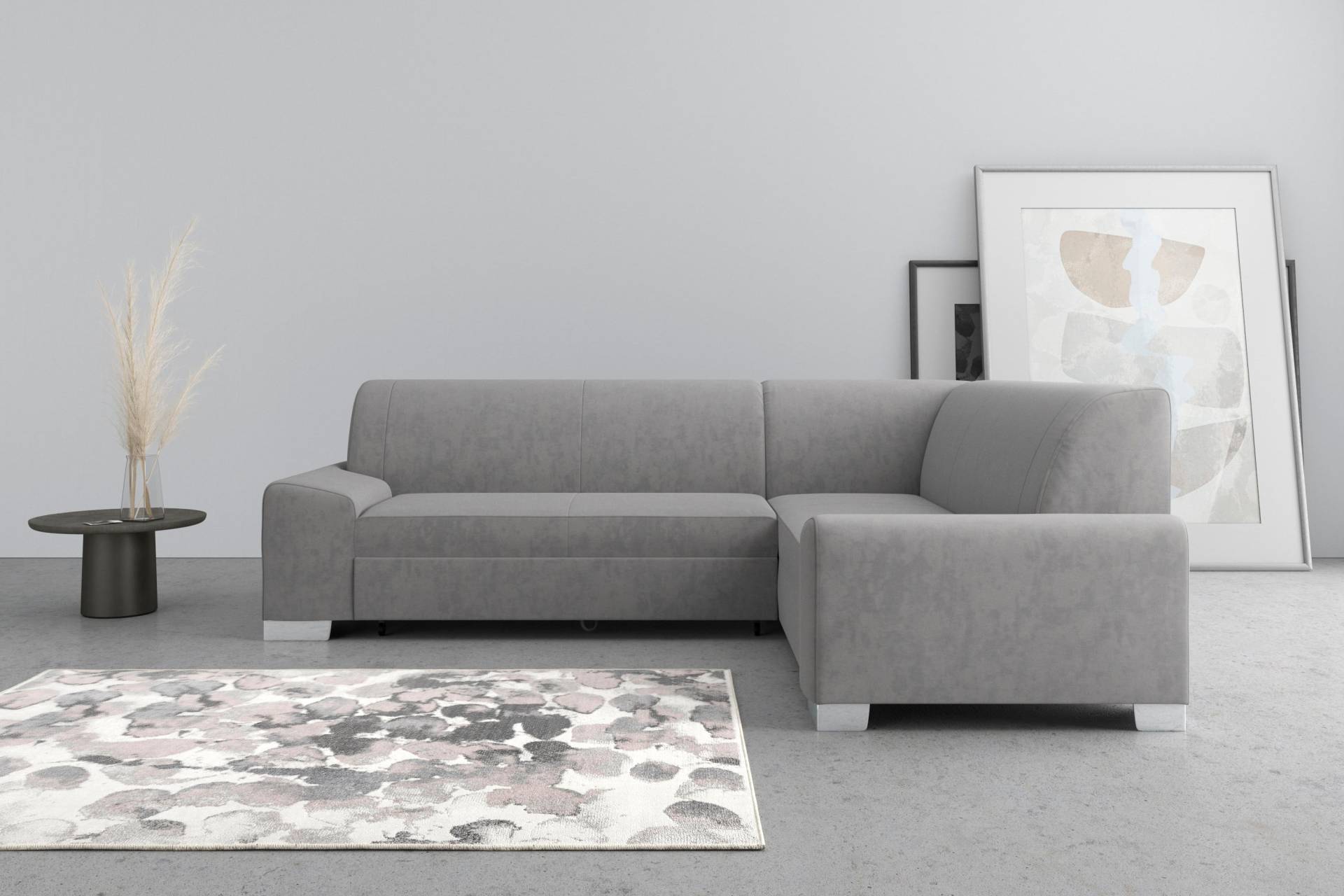 DOMO collection Ecksofa »Anzio in kubischer Formensprache, flache Armlehnen, L-Form«, Wahlweise mit Bettfunktion und Federkern für hohen Sitzkomfort DOMO collection Ecksofa »Anzio in kubischer Formensprache, flache Armlehnen, L-Form«, Wahlweise mit Bettfunktion und Federkern für hohen Sitzkomfort von DOMO collection