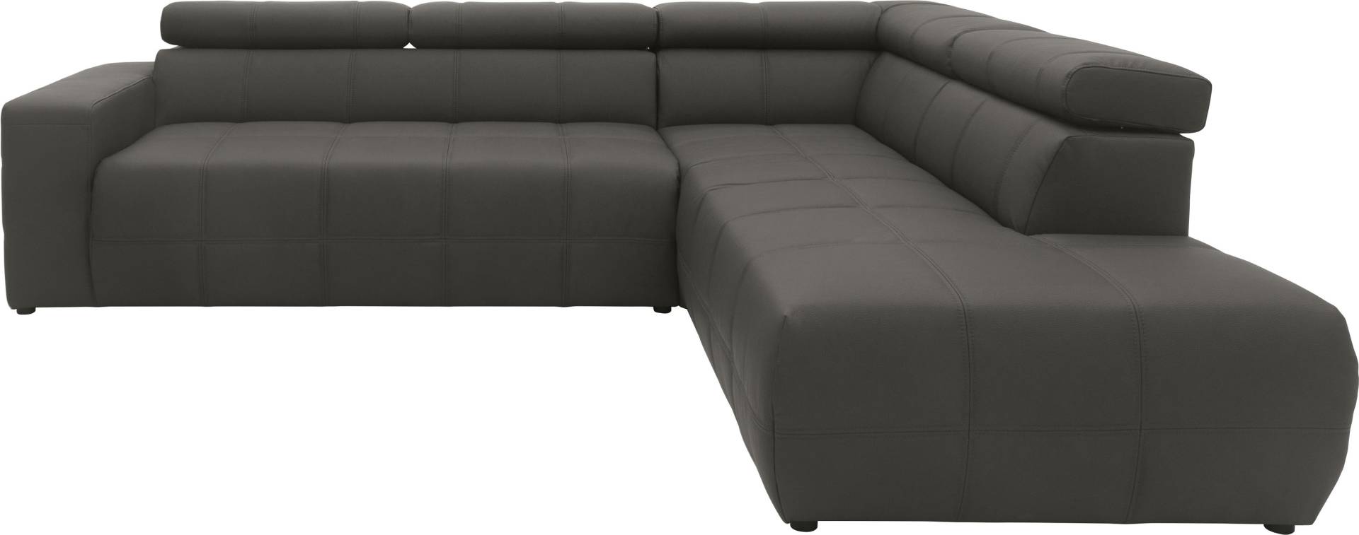 DOMO collection Ecksofa »Brandon L-Form, auch in Leder«, inklusive Kopfteilverstellung, wahlweise mit Sitztiefenverstellung von DOMO collection