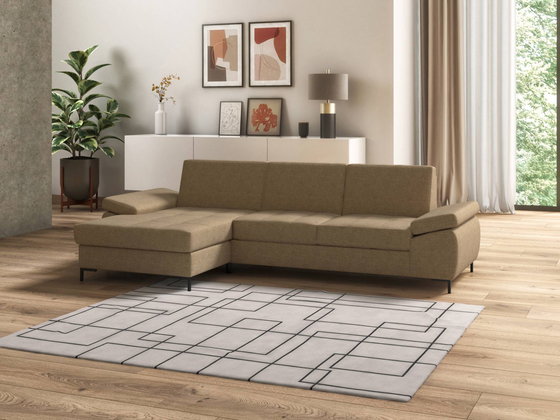 DOMO collection Ecksofa »Capelo L-Form«, mit Armteilverstellung, wahlweise mit Bettfunktion, Federkern DOMO collection Ecksofa »Capelo L-Form«, mit Armteilverstellung, wahlweise mit Bettfunktion, Federkern von DOMO collection
