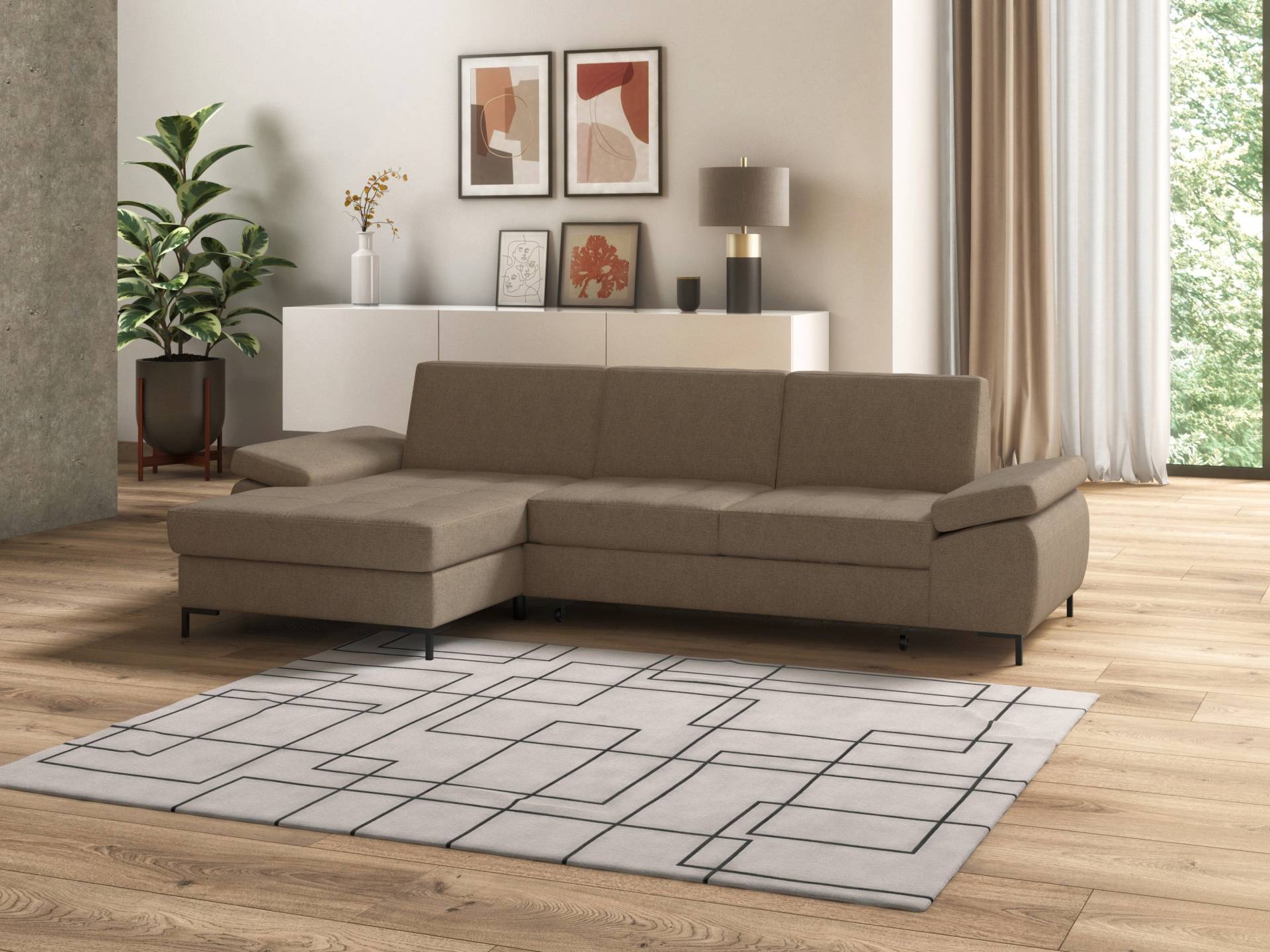DOMO collection Ecksofa »Capelo L-Form«, mit Armteilverstellung, wahlweise mit Bettfunktion, Federkern DOMO collection Ecksofa »Capelo L-Form«, mit Armteilverstellung, wahlweise mit Bettfunktion, Federkern von DOMO collection
