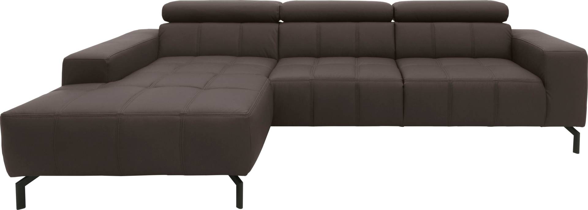 DOMO collection Ecksofa »Cunelli tolle Sitznähte als Designelement, fester Sitzkomfort, L-Form«, wahlweise mit 6-fach verstellbarer Kopfteilverstellung, bodenfrei DOMO collection Ecksofa »Cunelli tolle Sitznähte als Designelement, fester Sitzkomfort, L-Form«, wahlweise mit 6-fach verstellbarer Kopfteilverstellung, bodenfrei von DOMO collection