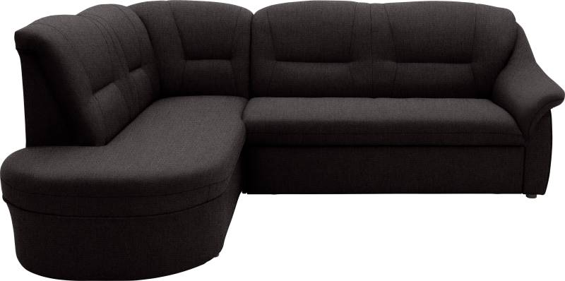 DOMO collection Ecksofa »Faenza für kleine Räume, Stellmasse 232,176cm, komfortabel, L-Form«, mit Ottomane, zeitlos, elegante Armlehnen, wahlweise mit Bettfunktion von DOMO collection
