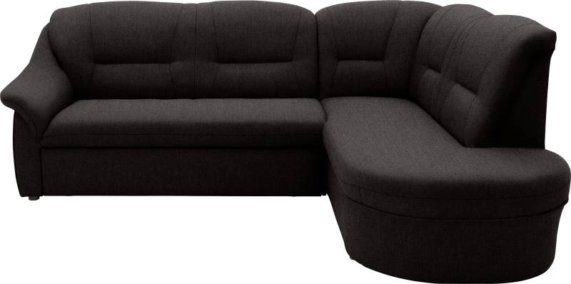 DOMO collection Ecksofa »Faenza für kleine Räume, Stellmasse 232,176cm, komfortabel, L-Form«, mit Ottomane, zeitlos, elegante Armlehnen, wahlweise mit Bettfunktion von DOMO collection