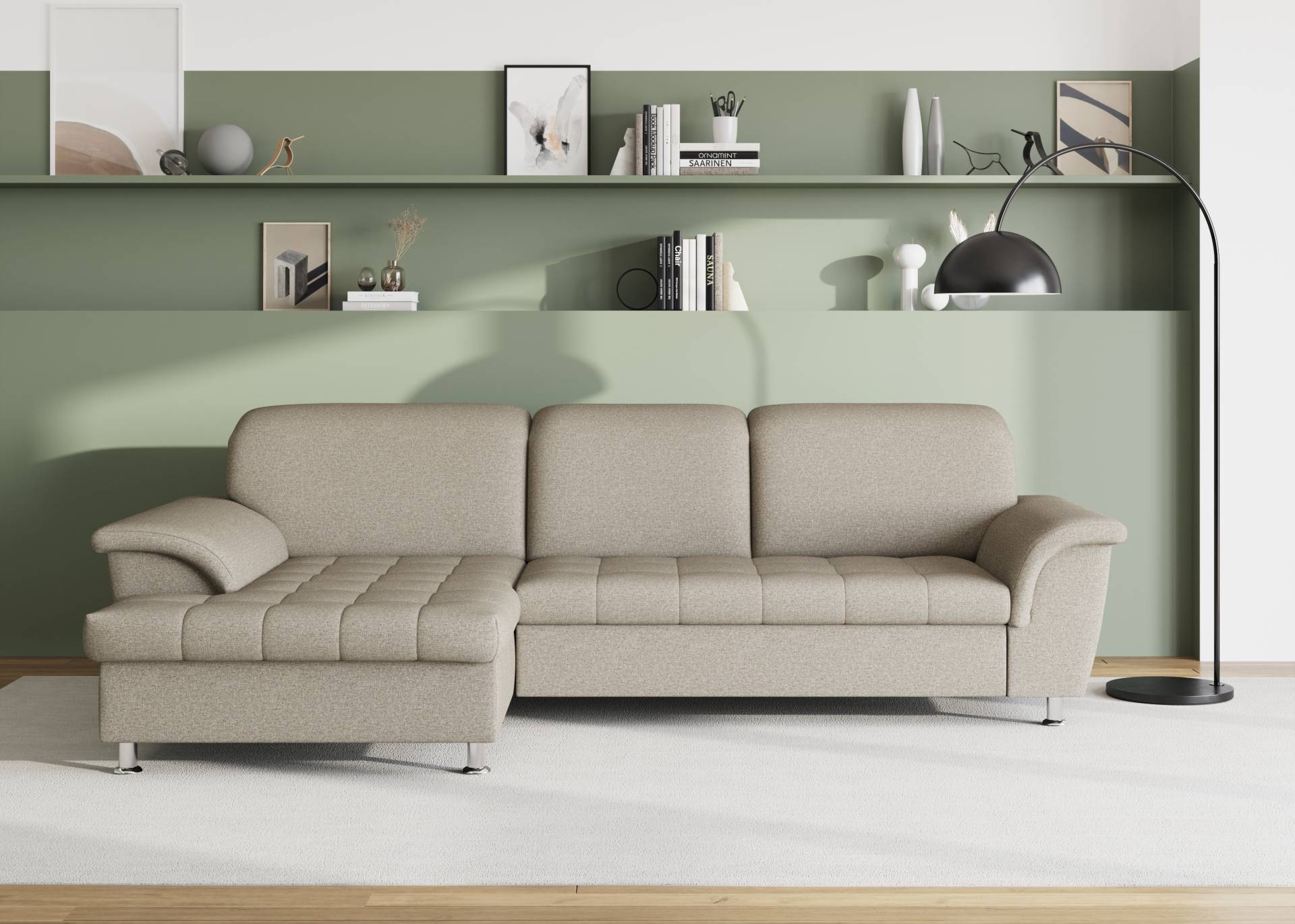 DOMO collection Ecksofa Franzi, wahlweise mit Bettfunktion, Bettkasten und Kopfteilverstellung von DOMO collection