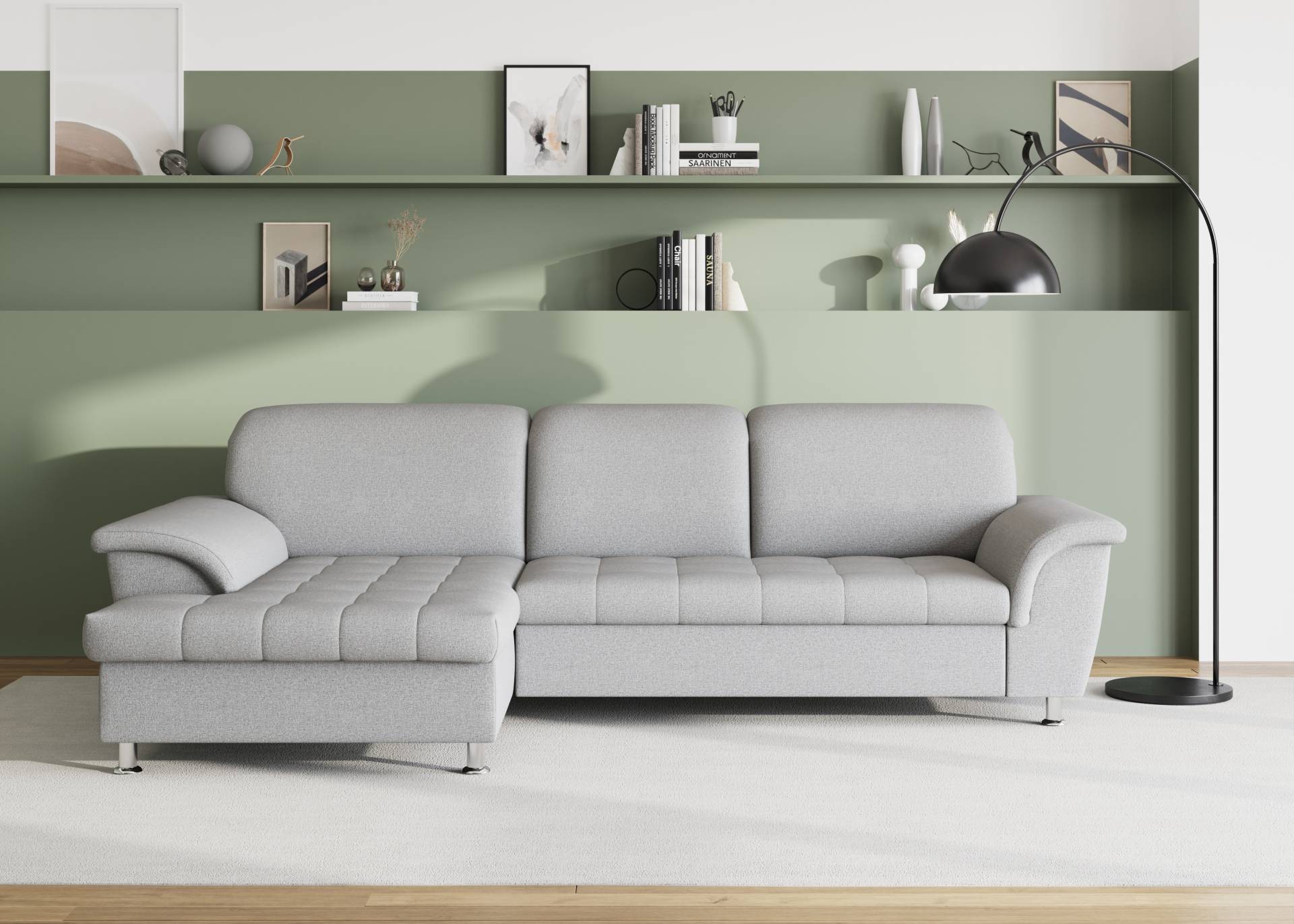 DOMO collection Ecksofa »Franzi Steppung im Sitzbereich B7T/H: 278/162/80 cm, Schlafsofa« von DOMO collection