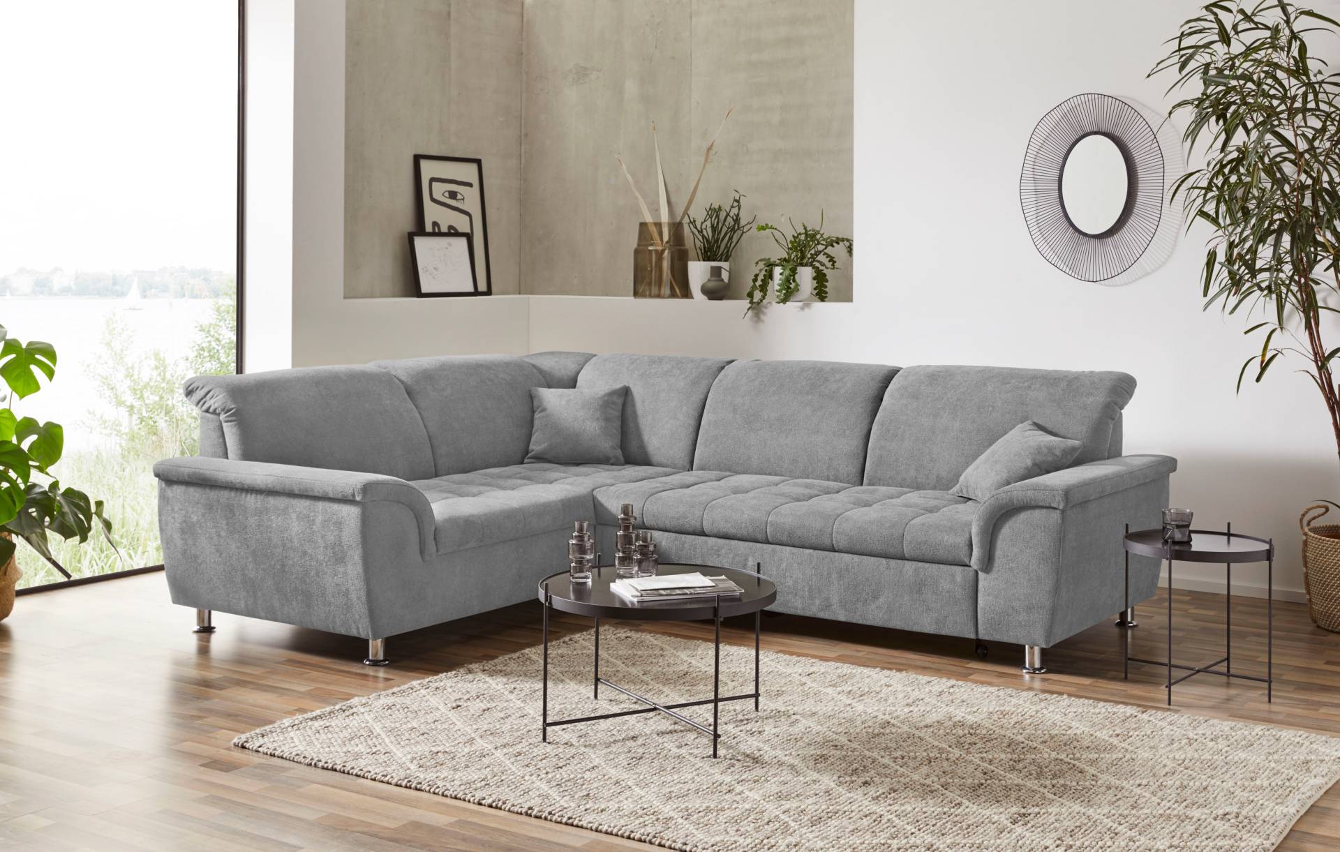 DOMO collection Ecksofa »Franzi L-Form«, wahlweise mit Kopfteilverstellung (dann Breite: 275 cm) von DOMO collection