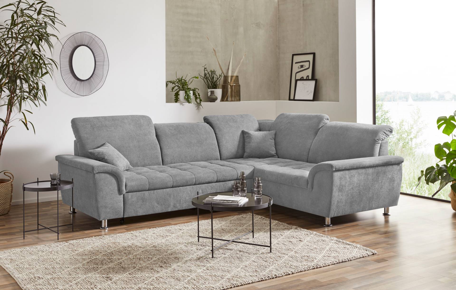 DOMO collection Ecksofa »Franzi L-Form«, wahlweise mit Kopfteilverstellung (dann Breite: 275 cm) von DOMO collection