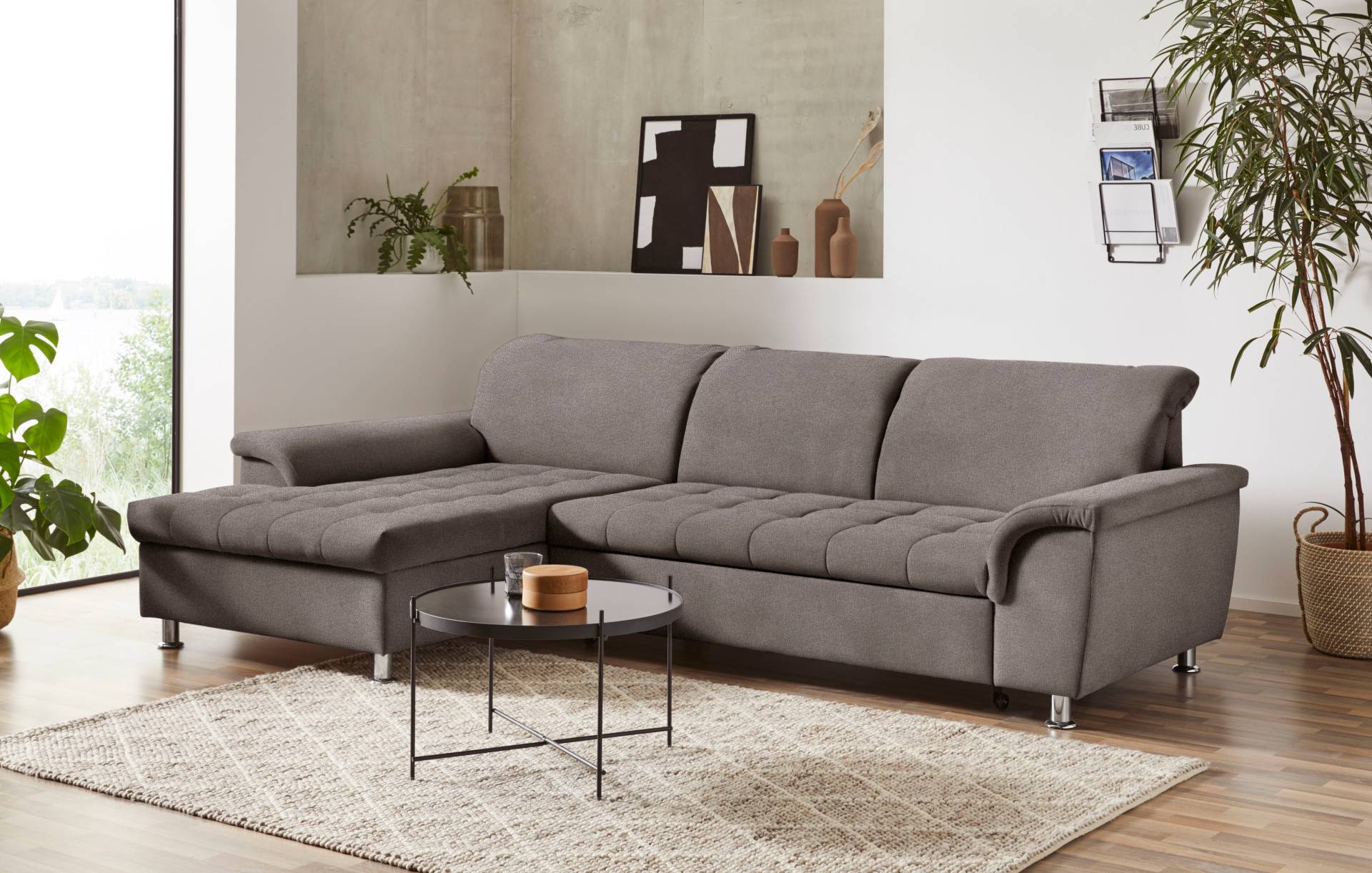 DOMO collection Ecksofa »Franzi L-Form«, wahlweise mit Kopfteilverstellung (dann Tiefe: 170 cm) von DOMO collection