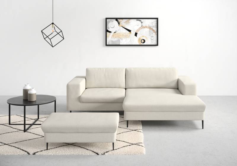 DOMO collection Ecksofa »Modica kompakt und elegant, Breite 244, L-Form«, moderne Optik mit extrabreiter Recamiere, auch in Cord von DOMO collection