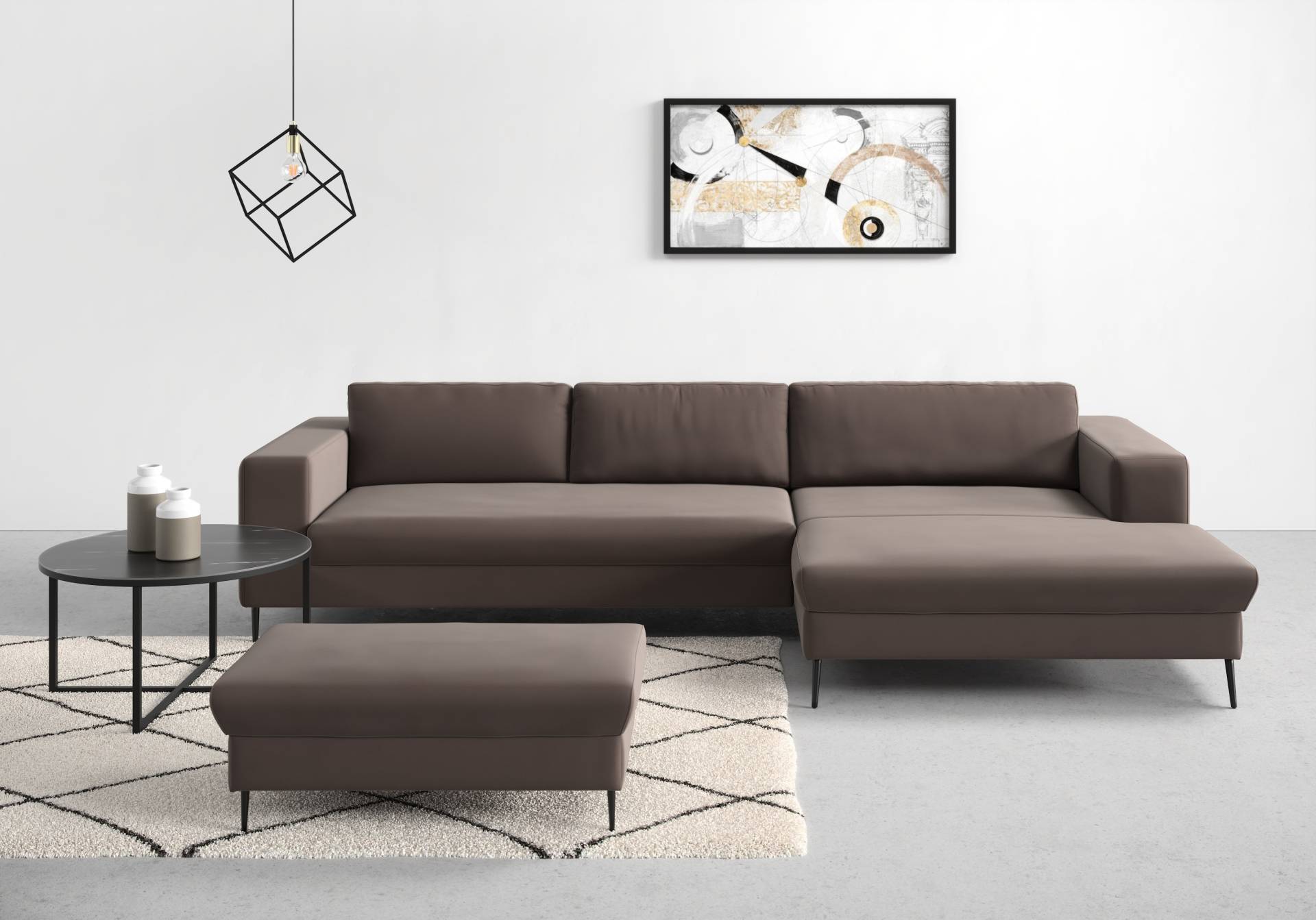 DOMO collection Ecksofa »Modica, zeitlos und elegant, L-Form«, moderne Optik mit extrabreiter Recamiere, auch in Cord DOMO collection Ecksofa »Modica, zeitlos und elegant, L-Form«, moderne Optik mit extrabreiter Recamiere, auch in Cord von DOMO collection
