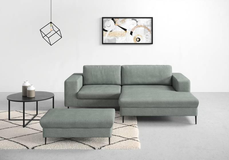 DOMO collection Ecksofa »Modica kompakt und elegant, Breite 244, L-Form«, moderne Optik mit extrabreiter Recamiere, auch in Cord von DOMO collection