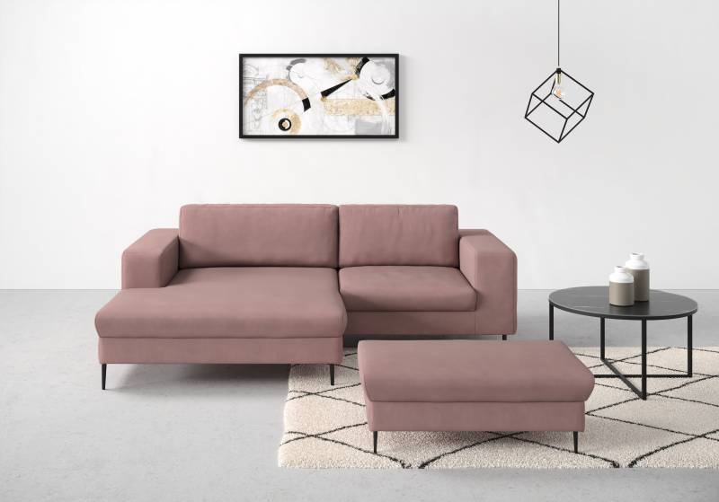 DOMO collection Ecksofa »Modica kompakt und elegant, Breite 244, L-Form«, moderne Optik mit extrabreiter Recamiere, auch in Cord von DOMO collection