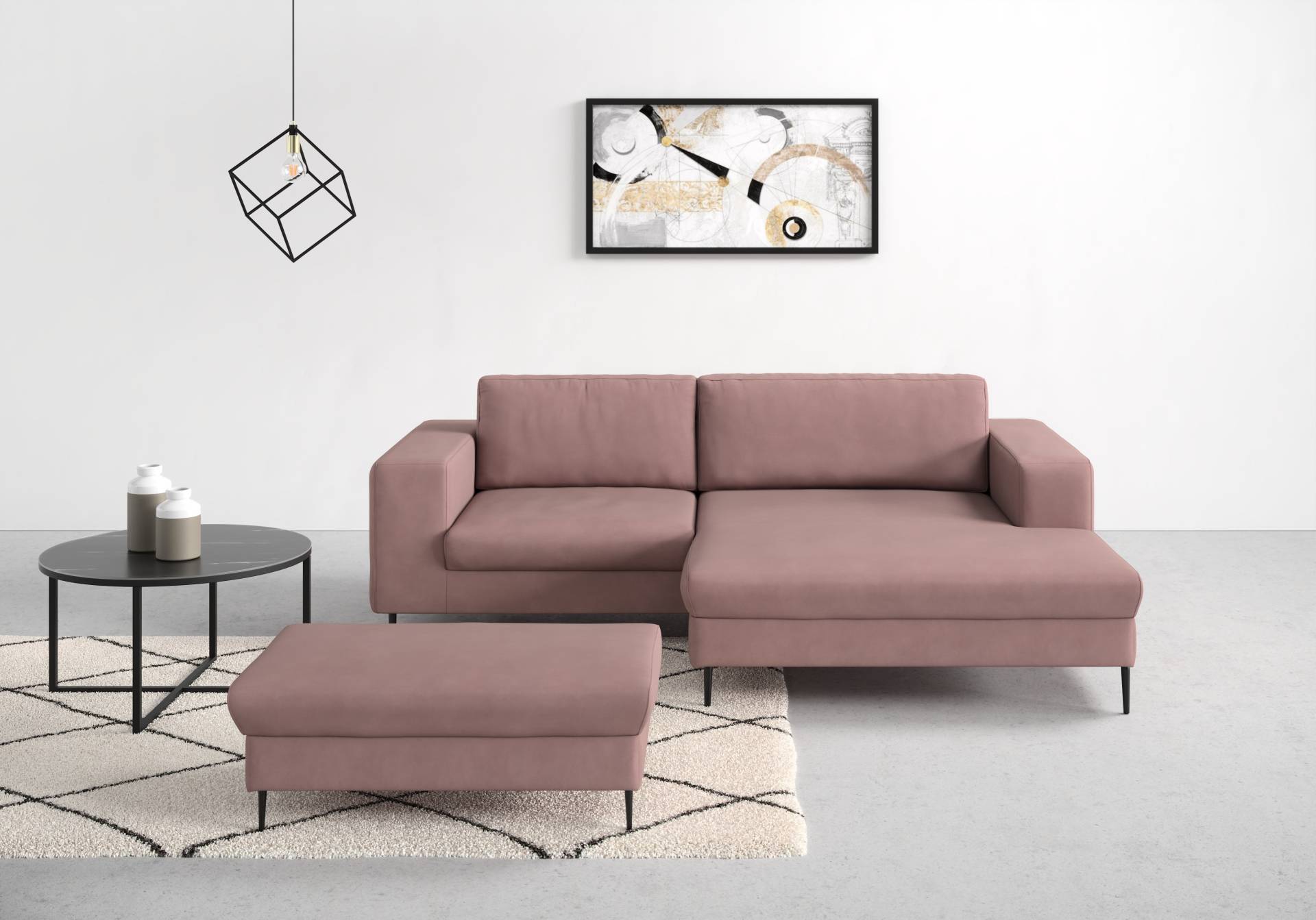 DOMO collection Ecksofa »Modica kompakt und elegant, Breite 244, L-Form«, moderne Optik mit extrabreiter Recamiere, auch in Cord DOMO collection Ecksofa »Modica kompakt und elegant, Breite 244, L-Form«, moderne Optik mit extrabreiter Recamiere, auch in Cord von DOMO collection