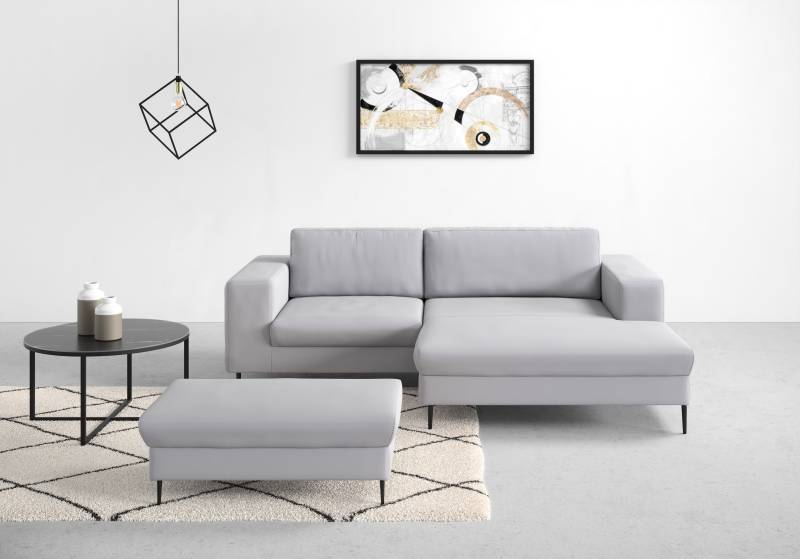 DOMO collection Ecksofa »Modica kompakt und elegant, Breite 244, L-Form«, moderne Optik mit extrabreiter Recamiere, auch in Cord von DOMO collection