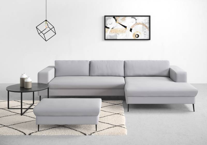 DOMO collection Ecksofa »Modica, zeitlos und elegant, L-Form«, moderne Optik mit extrabreiter Recamiere, auch in Cord von DOMO collection
