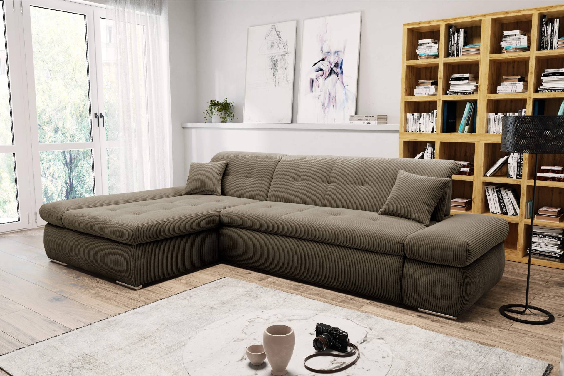 DOMO collection Ecksofa »Moric Schlafsofa B/T/H 300/172/80 cm, auch in Cord, L-Form« von DOMO collection