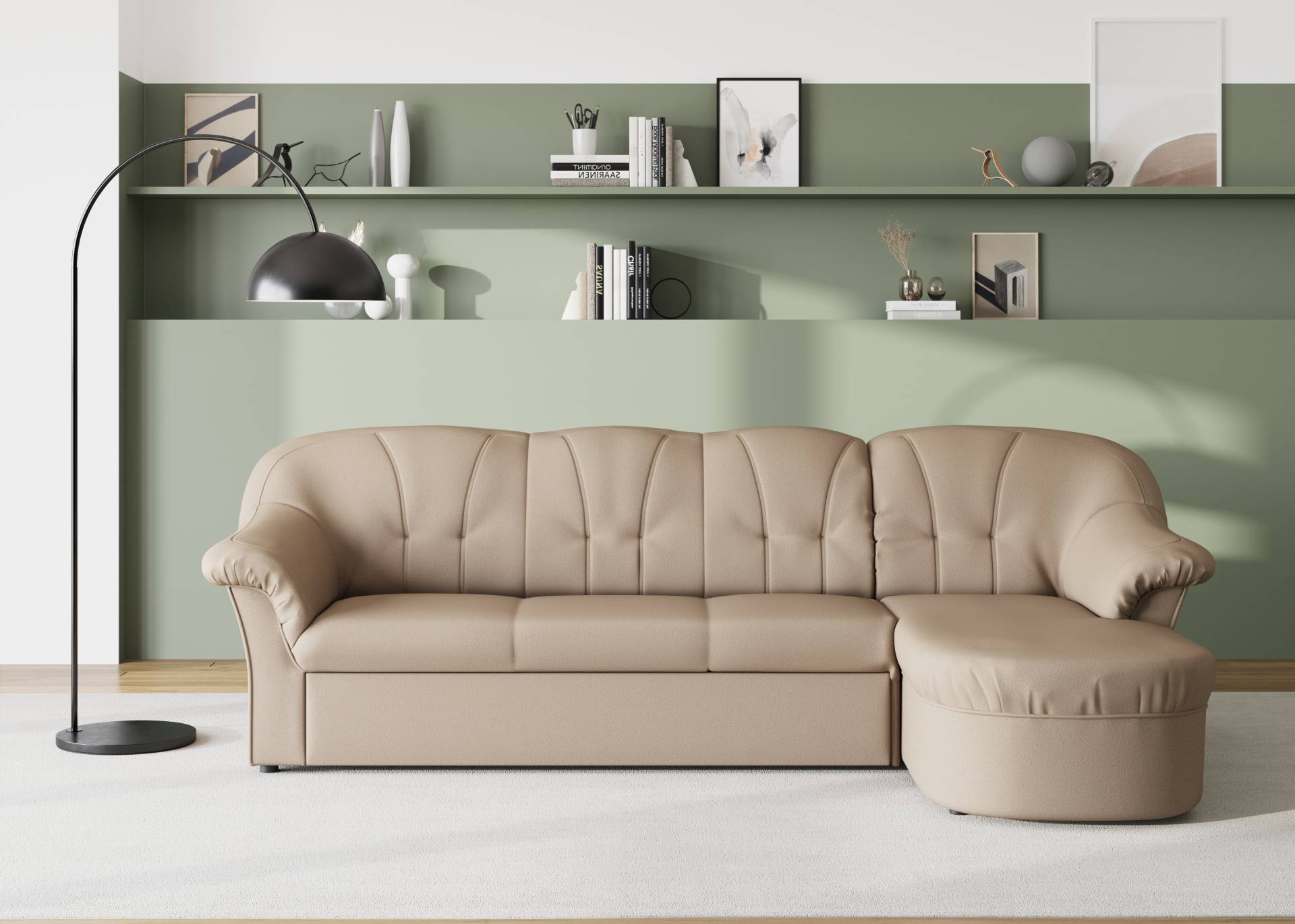 DOMO collection Ecksofa »Pegnitz, elegante Rückensteppung, kompakte Stellmasse 238/141cm, L-Form«, wahlweise mit Bettfunktion DOMO collection Ecksofa »Pegnitz, elegante Rückensteppung, kompakte Stellmasse 238/141cm, L-Form«, wahlweise mit Bettfunktion von DOMO collection