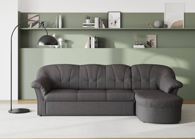 DOMO collection Ecksofa »Pegnitz, elegante Rückensteppung, kompakte Stellmasse 238/141cm, L-Form«, wahlweise mit Bettfunktion von DOMO collection