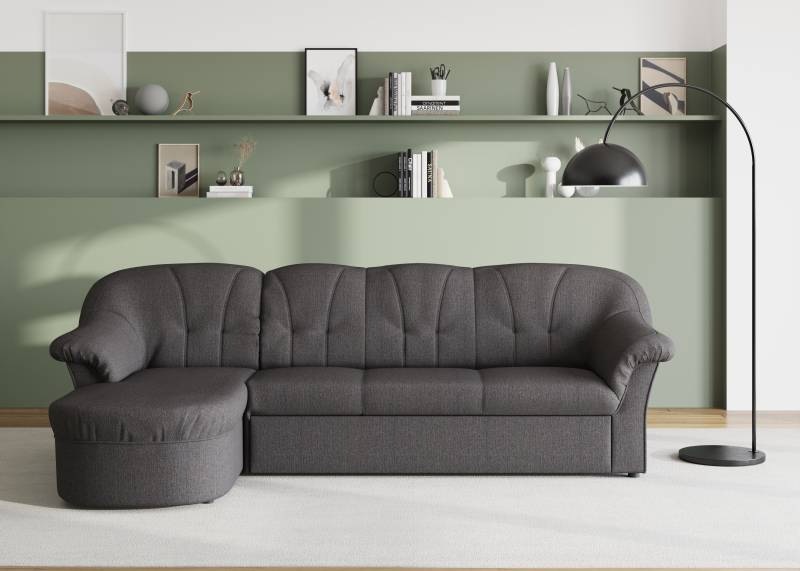 DOMO collection Ecksofa »Pegnitz, elegante Rückensteppung, kompakte Stellmasse 238/141cm, L-Form«, wahlweise mit Bettfunktion von DOMO collection
