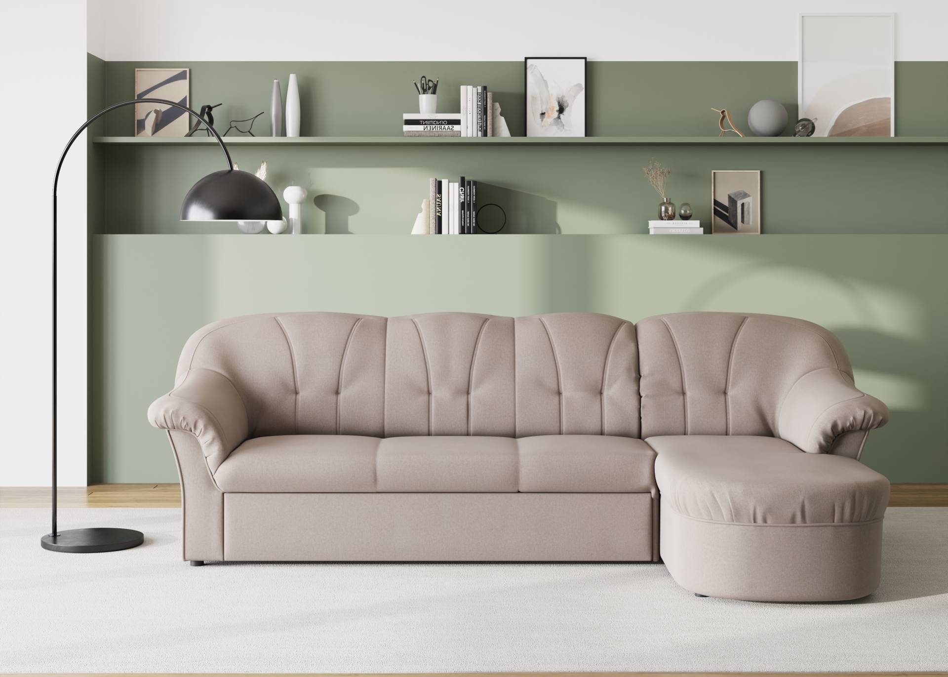 DOMO collection Ecksofa »Pegnitz, elegante Rückensteppung, kompakte Stellmasse 238/141cm, L-Form«, wahlweise mit Bettfunktion DOMO collection Ecksofa »Pegnitz, elegante Rückensteppung, kompakte Stellmasse 238/141cm, L-Form«, wahlweise mit Bettfunktion von DOMO collection