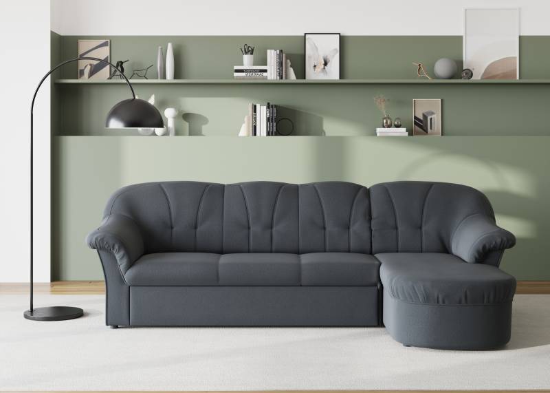 DOMO collection Ecksofa »Pegnitz, elegante Rückensteppung, kompakte Stellmasse 238/141cm, L-Form«, wahlweise mit Bettfunktion von DOMO collection