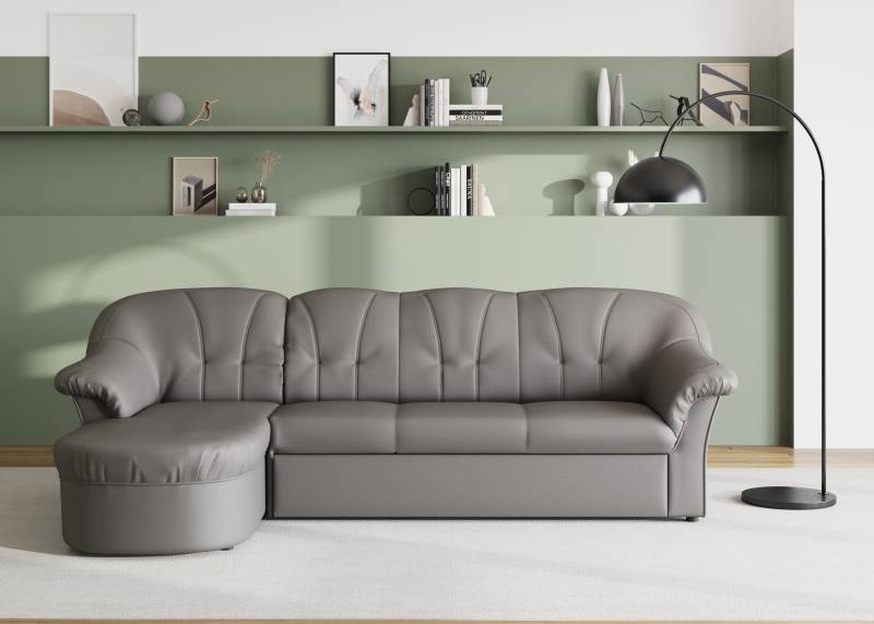DOMO collection Ecksofa »Pegnitz, elegante Rückensteppung, kompakte Stellmasse 238/141cm, L-Form«, wahlweise mit Bettfunktion von DOMO collection