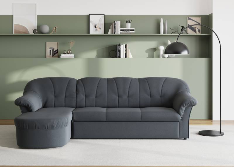 DOMO collection Ecksofa »Pegnitz, elegante Rückensteppung, kompakte Stellmasse 238/141cm, L-Form«, wahlweise mit Bettfunktion von DOMO collection
