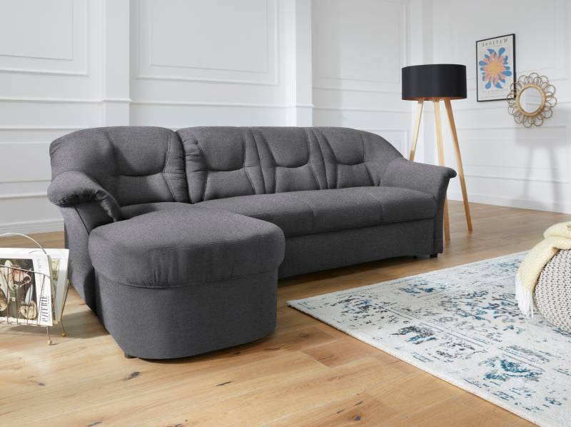 DOMO collection Ecksofa »Sarafina zeitlos und komfortabel, optional mit Federkern, L-Form«, wahlweise mit Bettfunktion von DOMO collection