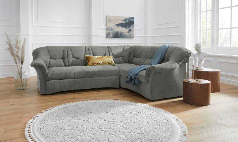 DOMO collection Ecksofa »Sarafina zeitlos und komfortabel, optional mit Federkern, L-Form«, wahlweise mit Bettfunktion von DOMO collection